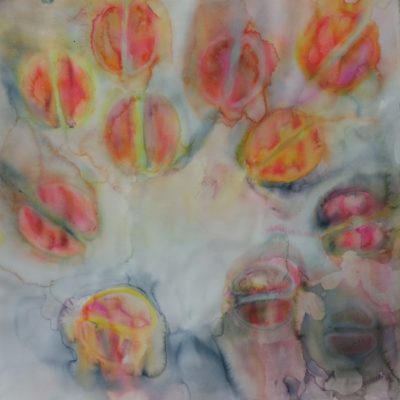 Tulips XII, 2014, Watercolour on paper, 115x113 cm